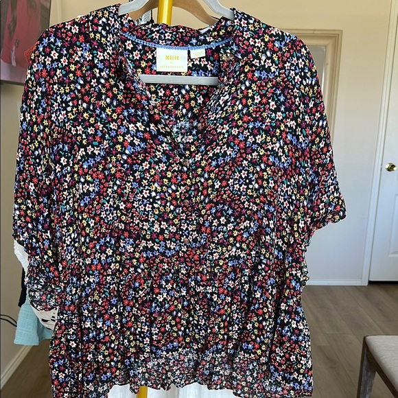 Maeve by ANTHROPOLOGIE Multicolor Floral Blouse - Picture 1 of 6